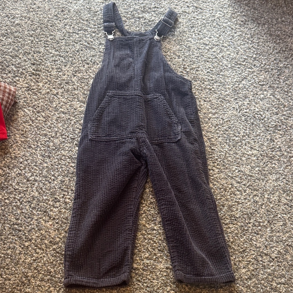 Zara Children's Corduroy Overalls in Navy - 3-4T